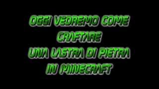 tutorial veloce come craftare una lastra di pietra in minecraft [upl. by Nahpos965]