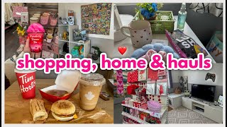 SHOPPING HOME amp HAULS 🛍️🎮 Teesside Park Tim Hortons crafting game room makeover [upl. by Ainot440]