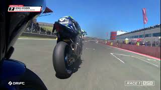 2024 Bennetts British Superbikes Round 1  Circuito de Navarra  Race 1 onboard highlights [upl. by Brodie]