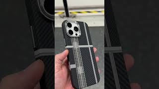 Premium iPhone 16 Pro Max Carbon Fiber Case with Kickstand amp MagSafe shorts iphonecase [upl. by Atinyl]