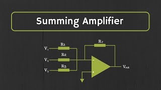 OpAmp Summing Amplifier Inverting and NonInverting Summing Amplifiers [upl. by Willey]