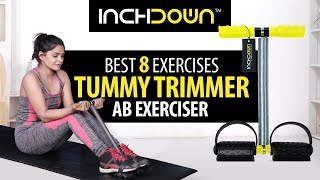 7 BEST TUMMY TRIMMER AB EXERCISE for MEN and WOMEN  How to LOSE WEIGHT FAST AT HOME  INCHDOWN [upl. by Gavini]