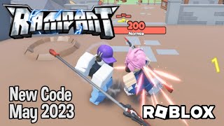 Roblox Rampant Blade Battleground New Code May 2023 [upl. by Tnairb]