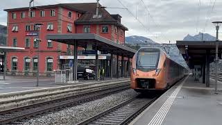 Swiss Central Railway Junction ArthGoldau connects EasternCentral and Southern regions Switzerland [upl. by Balduin]