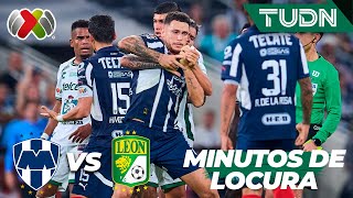 ¡MINUTOS DE LOCURA ¡Tres expulsados y dos broncas  Monterrey 21 León  Liga MxAP2024J17  TUDN [upl. by Kenway715]