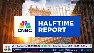 CNBC Fast Money Halftime Report new open 2023 redesign [upl. by Nairadal685]