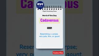 quotCadaverousquot Meaning in English  English Vocabulary Course english englishvocabulary [upl. by Atikihs]