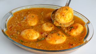 মাংসের স্বাদকেও হার মানাবে এই ডাল ডিমের রেসিপি  Easy Dal Dimer Recipe  Bengali Recipe [upl. by Scriven]