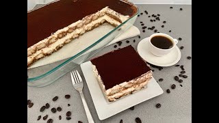 TIRAMISU RECIPE WITHOUT EGGS EASY TIRAMISU RECIPE [upl. by Iveson]