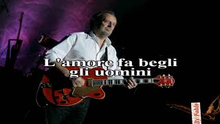 Ivano Fossati L Amore fa Karaoke Vers Live Decadancing [upl. by Heilman]