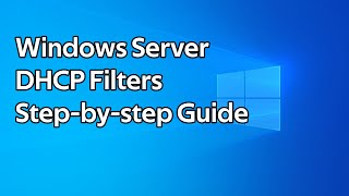 How to setup Windows Server DHCP filters [upl. by Atnahsa988]