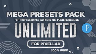 Free unlimited plp files for pixellab 🔥Free to useAmazing posters and banners preset for pixellab [upl. by Anilec]