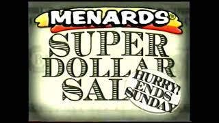 Menards Super Dollar Sale January 2002 [upl. by Paddie]