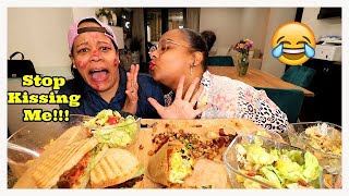 I CANT STOP KISSING YOU MUKBANG PRANK ON MY WIFE [upl. by Merideth371]