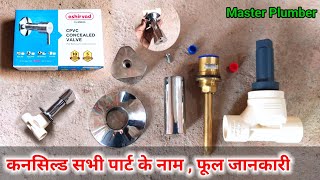 Concealed Valve All Parts Names Unboxing And Full Details concealedvalve masterplumber plumber [upl. by Ahsiaa63]