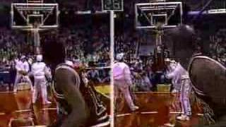 Michael Jordan in 3pt contest [upl. by Anawek]