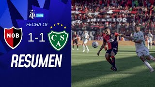 Newells Old Boys 1 vs 1 Sarmiento  TorneoBetano  Resumen  Fecha 19 [upl. by Ziana]