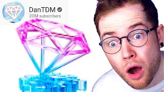 I Designed DanTDMs 20 Million Playbutton Custom [upl. by Josselyn]