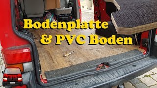 Die Bodenplatte für den Camper  VW T4 Ausbau zum Camper 20 02 [upl. by Yrrep228]