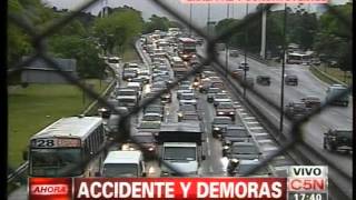 C5N  TRANSITO ACCIDENTE EN GRAL PAZ Y CONSTITUYENTES [upl. by Amabelle]