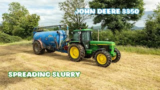 Spreading Slurry with the John Deere 3350 [upl. by Notrub208]