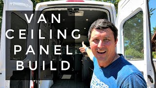 DIY Camper Van Conversion Headliner Upholstery VANLIFE [upl. by Warga784]