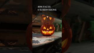 Pumpkin VS glass cloth 🎃 blender3d satisfying blenderanimation halloween [upl. by Akelam]