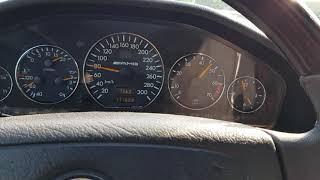 1996 W140 600SEL Acceleration on German Autobahn Motorway Beschleunigung SClass SKlasse [upl. by Anaujnas]