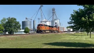 Railfanning the former Illinois Central around Mattoon IL canadiannational bnsf amtrak [upl. by Ennairrek]