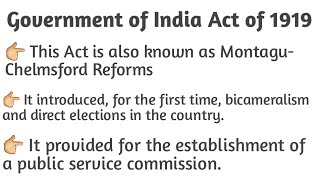 Government of India Act of 1919  MontaguChelmsford Reforms  Indian Polity  Urdu  English [upl. by Aziaf]