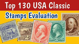 Most Expensive USA Stamps Worth Money  Most Valuable Rare American Postage Stamps [upl. by Aihtak565]