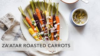 Zaatar Roasted Carrots with Sumac Yogurt Sauce [upl. by Raybourne]