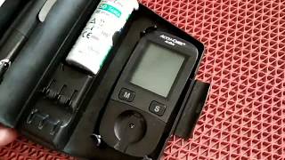 How to test Blood Sugar on AccuChek Active Blood Glucose Meter Kit Hindi [upl. by Iana]