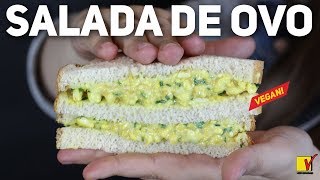 SANDUÍCHE DE SALADA DE OVO  VEGANO  VIEWGANAS [upl. by Meingolda]