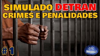 SIMULADO DETRAN 2021  CRIMES PENALIDADES E MEDIDAS ADMINISTRATIVAS  MACETES PARA ACERTAR TUDO [upl. by Ahsinhoj]