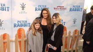 Tia Carrere and more at Peter Rabbit Los Angeles Film premiere [upl. by Nyrahs]