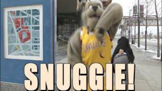 Cavaliers Mascot Moondog Gives a Snuggie to Unsuspecting People [upl. by Irrok]