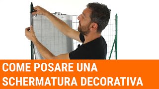 Tutorial come posare un rete ombreggiante decorativa [upl. by Nelli163]