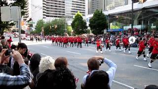 RCMP Div E Pipe Band Canada Day Parade 2012 [upl. by Adnorat]