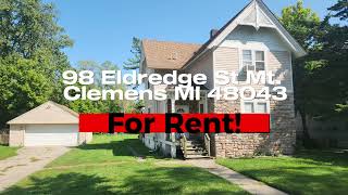 98 Eldredge St Mt Clemens MI 48043 for rent [upl. by Mossolb]