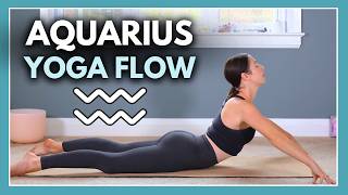 30 min Aquarius Yoga Flow  VISIONARY POWER [upl. by Vanzant]