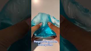 Penguin Stranded on Iceberg slime wwwjadenscraftshackcom diy slimetutorial giftideas craft [upl. by Oiluarb]