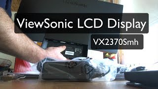 23quot ViewSonic LCD Display VX2370Smh Unbox Setup and Review [upl. by Haeli]