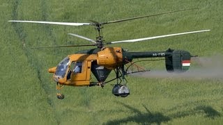 Kamov Ka26 spraying wheat field near Tab Hungary [upl. by Rodoeht389]