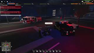 EMERGENCY RESPONSE LIBERTY COUNTY ROBLOX BUGATTI POLICE CHASE GONE WRONG [upl. by Ecirb]