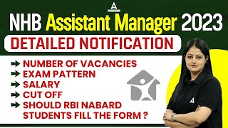 NHB Assistant Manager 2023 Notification  NHB Assistant Manager Salary Job Profile Syllabus [upl. by Sibylle]