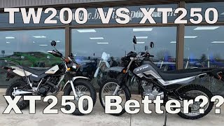 TW200 VS XT250 Best Comparison Ever [upl. by Gladdie]