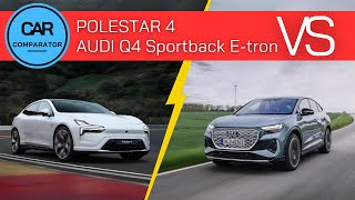 Polestar 4 vs Audi Q4 Sportback E tron  2024  Detailed Comparison Review [upl. by Marriott]