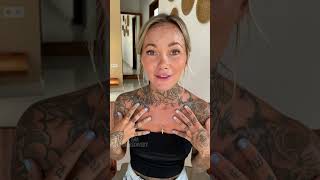 Woman with ‘Kevin’ forehead tattoo admits it was fake — with a PSA about ‘regret’ shorts [upl. by Yelmene522]