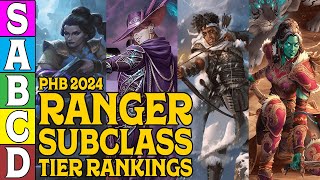 2024 Ranger Subclass tier Ranking in DampD 5e [upl. by Ocirne]